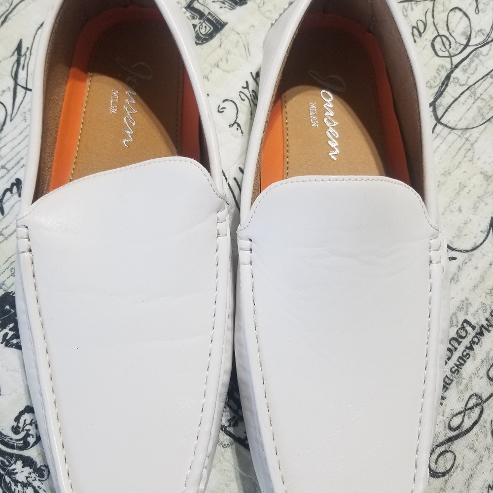 Italian leather shoes for men. Jousen Milan. White 11.